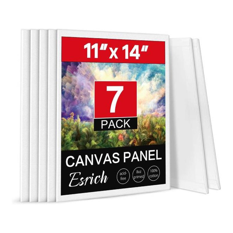 Canvas Panels for Painting, 7 Pack